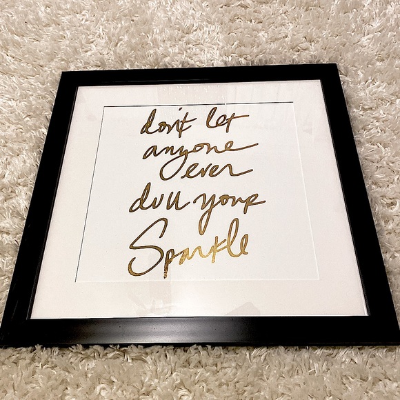 “Don’t let anyone even steal your sparkle” frame - Picture 1 of 2